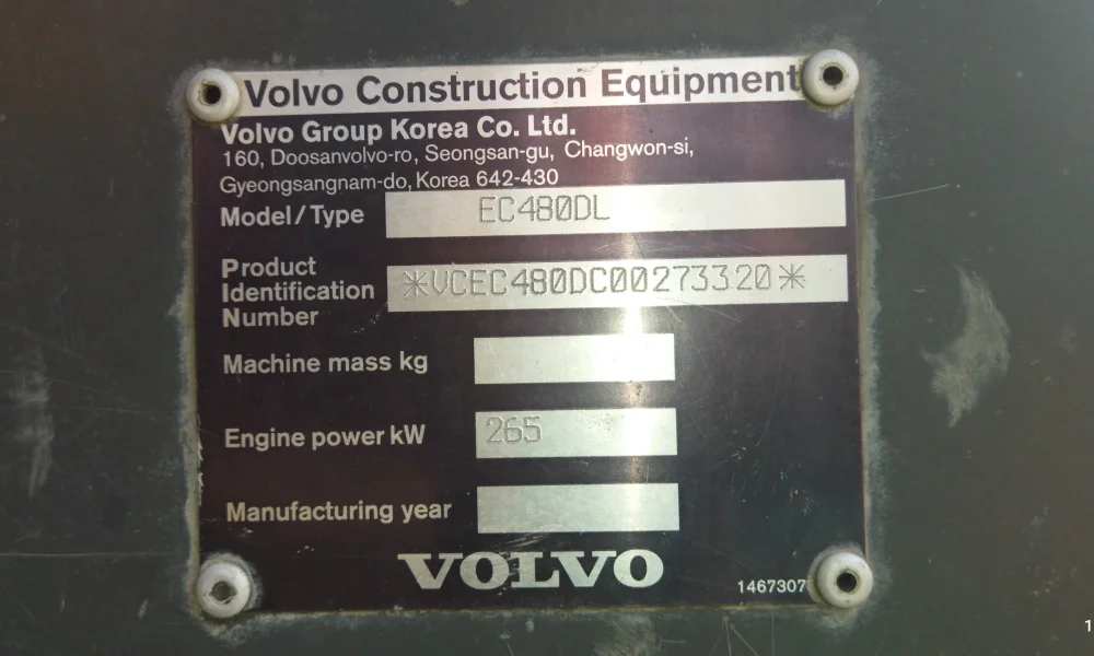 Volvo EC480DL Excavator